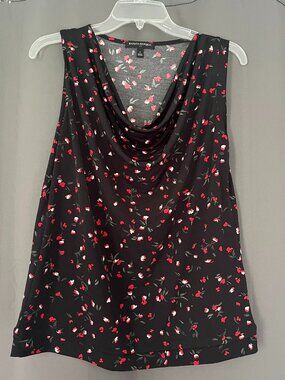 Banana Republic Factory Floral Cowl Neck Blouse